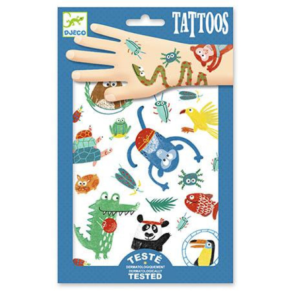Djeco - Animais 50 Tatuagens