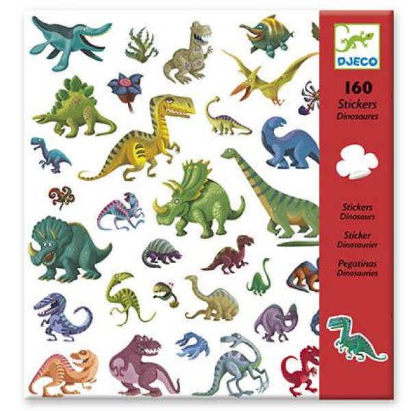 Djeco - Dinossauros 160 Autocolantes
