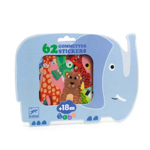 Djeco - Animais da Savana 62 Autocolantes