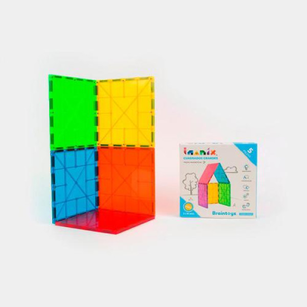 Braintoys - Imanix Quadrados Grandes 5 Peças