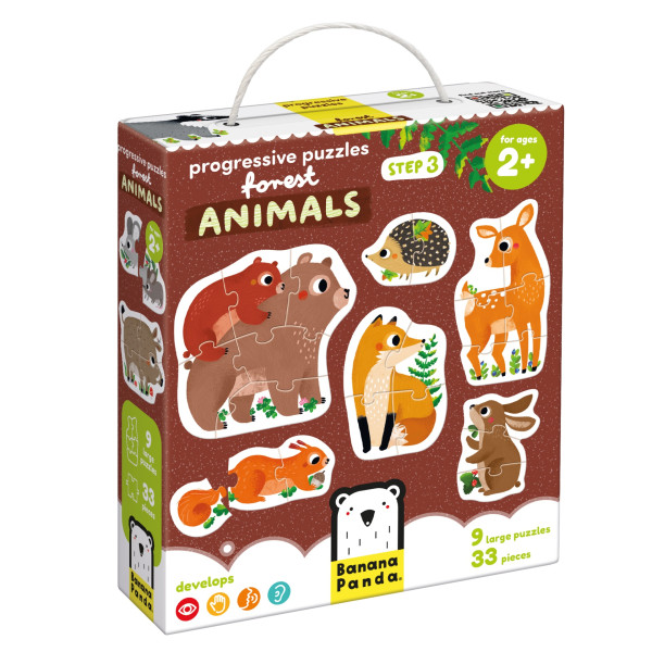 BP - PROG PUZZLE FOREST ANIMALS 2A (BAN49206)