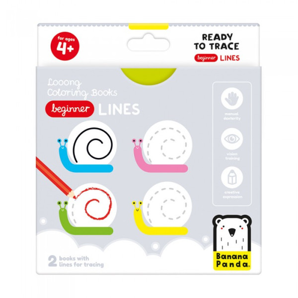 BP - COLORING BOOKS BEGINNER LINES 4M (BAN50158)