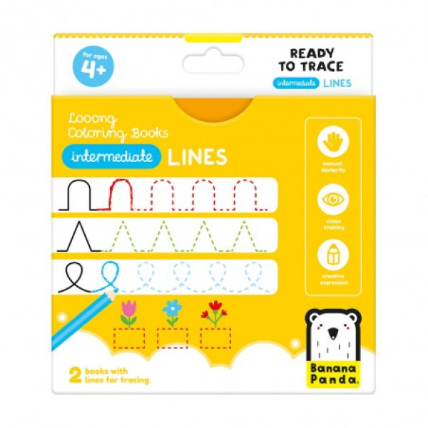 BP - COLORING BOOKS INTERM LINES 4M (BAN50159)