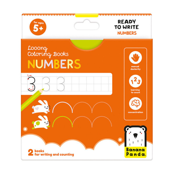 BP - COLORING BOOKS WRITE NUMBERS 5M (BAN50191)