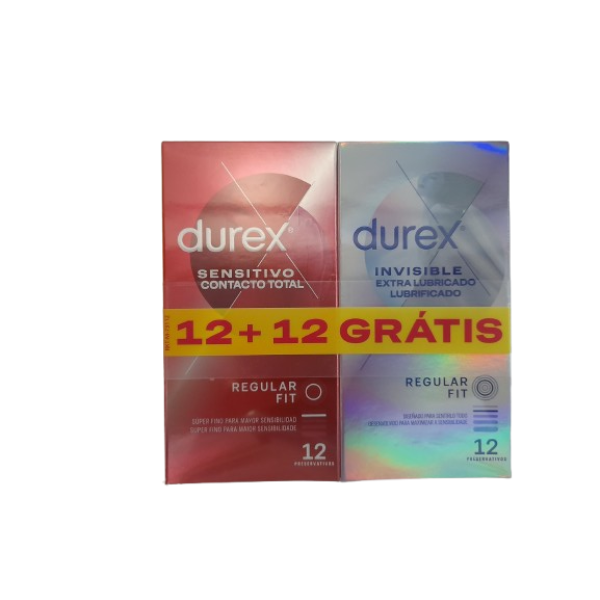 Durex Invis Extr Lub+Sens Cont Tot12+12