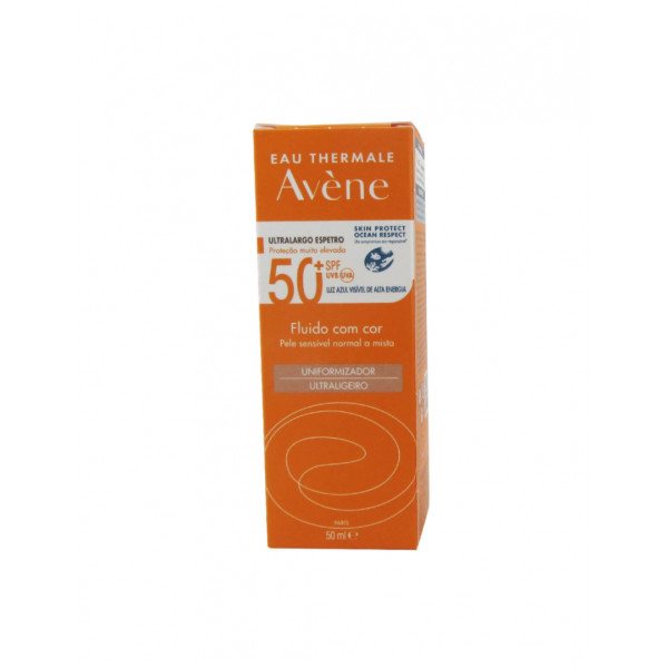 AVÈNE  SOLARES FLUIDO 50+ COM COR 50 ml