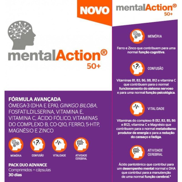 Mentalaction 50+  Compx30+Capsx30, cáps + comps