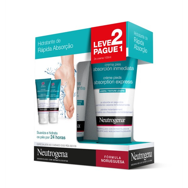 NEUTROGENA FÓRMULA NORUEGUESA CREME PÉS RÁPIDA ABSORÇÃO 2x100ml