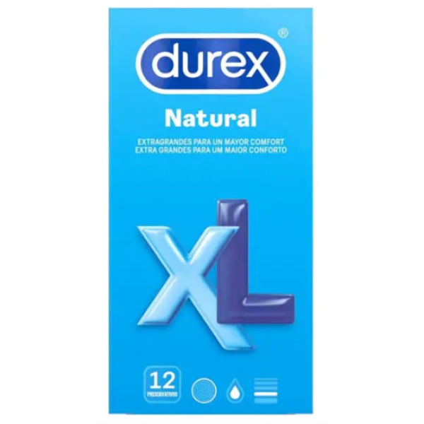 Durex Natural Preservativos Xl X12