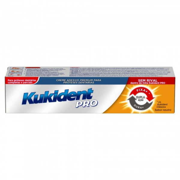 KUKIDENT PRO CREME DUPLA AÇÃO PRÓTESE DENTÁRIA 40g