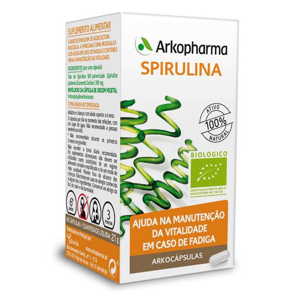 ARKOCÁPSULAS SPIRULINA 45 CÁPSULAS