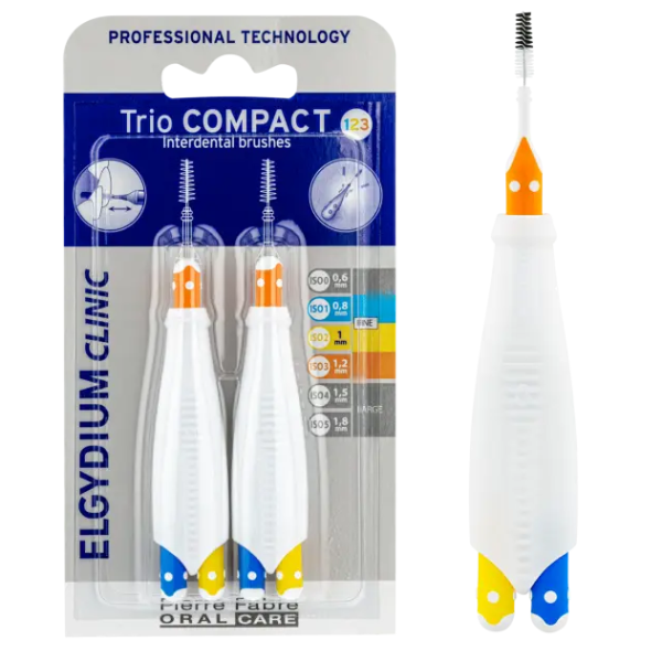 ELGYDIUM CLINIC ESCOVILHÃO TRIO COMPACT ESTREITO MIS X2