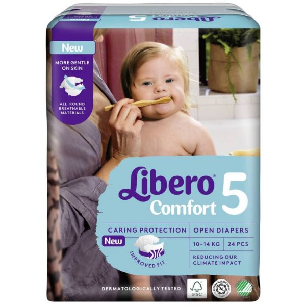 LIBERO COMFORT 5 FRALD 10-14KG X24 UNIDADES