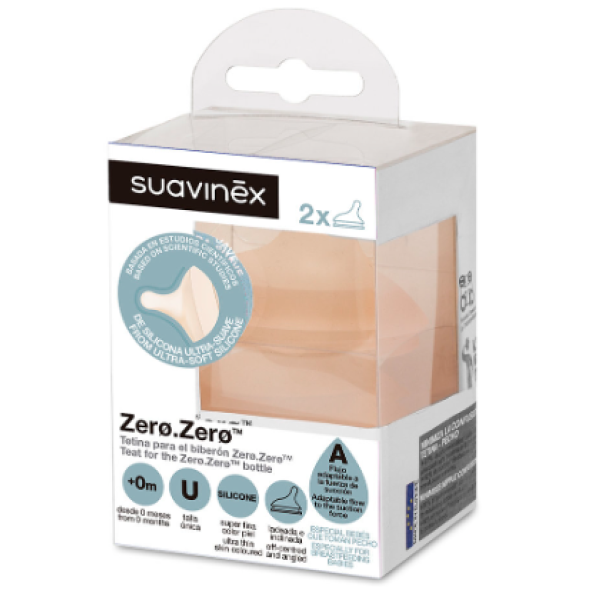 Suavinex Zerozero Tetina Sil Colicas Tu X2,  