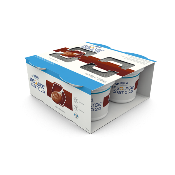 RESOURCE CREMA2.0 PUDIM CHOCOLATE 125G X4