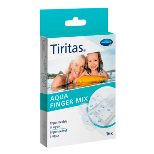 Tiritas Aqua Finger Mix Penso 3T X 16