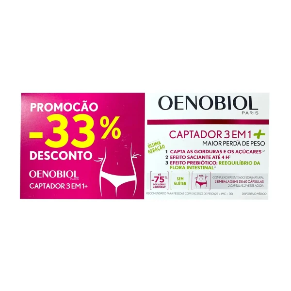 Oenobiol Captador 3Em1+ Caps X60X2,
