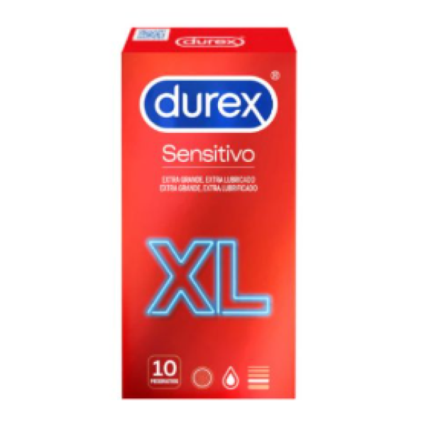 Durex Sensitivo Preservativo Xl X10,  