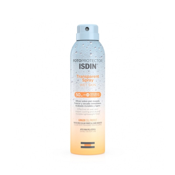 FOTOPROTECTOR ISDIN TRANSPARENT SPRAY WET SKIN SPF50+ 250ML