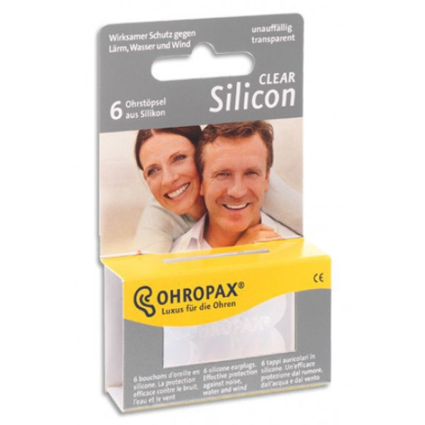 OHROPAX TAMPÕES AURICULARES DE SILICONE MEDICINAL 6 UNIDADES