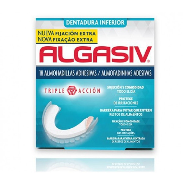 ALGASIV ALMOFADINHAS ADEVISAS DENTADURA INFERIOR X18