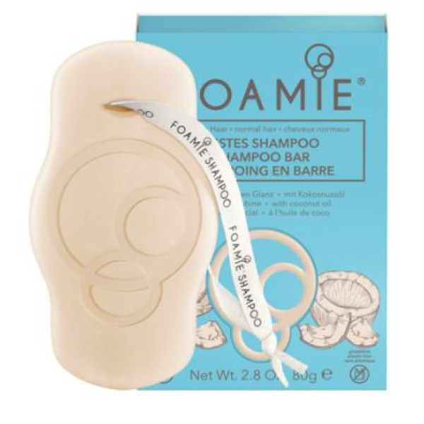 FOAMIE CHAMPÔ SÓLIDO ÓLEO COCO CABELO NORMAL 80G