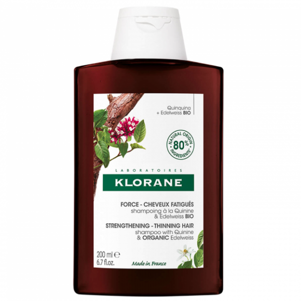 KLORANE CAPILAR CHAMPÔ QUININA/EDELVAISSE BIO 200ML