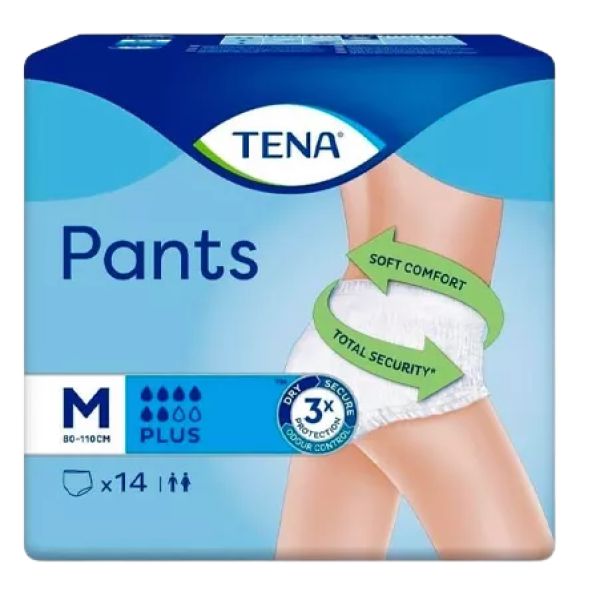 TENA PANTS CUECA PLUS M 14 UNIDADES