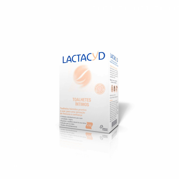 LACTACYD TOALHITAS ÍNTIMAS 10 UNIDADES