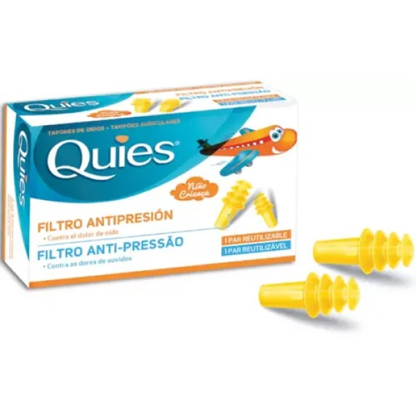 Quies Earplanes Tampao Oto Viagem Cria X2,