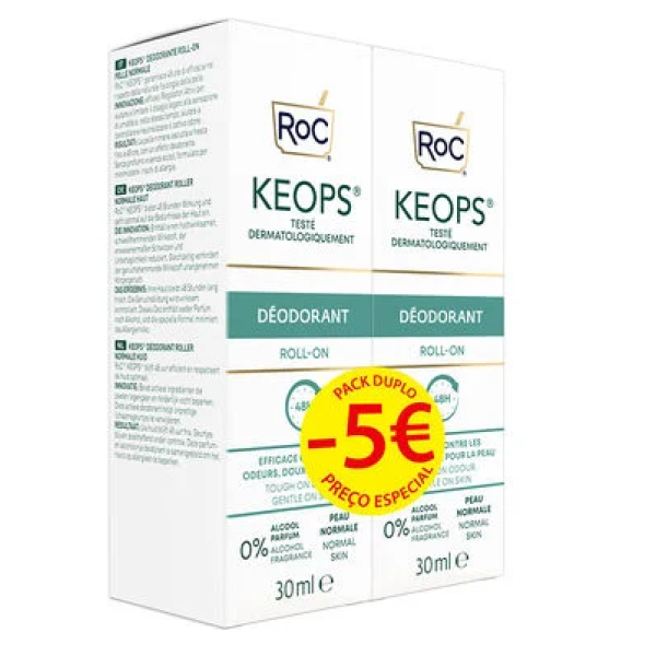 RoC Keops Duo Desodorizante Roll On 2 x 30 ml