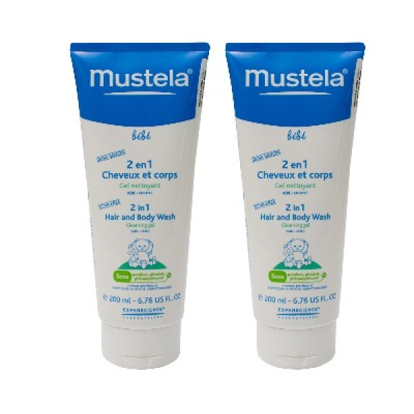 Mustela Bebe Pn 2em1 Cab/Corpo 200ml Duo