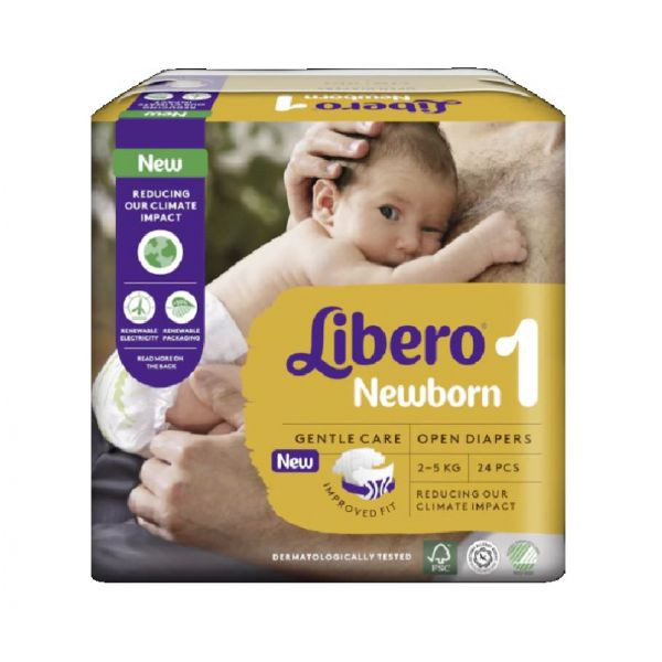 Libero Newborn 1 Fralda 2-5Kg X24