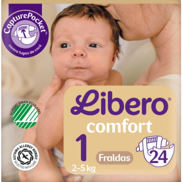 Libero Newborn 1 Fralda 2-5Kg X24
