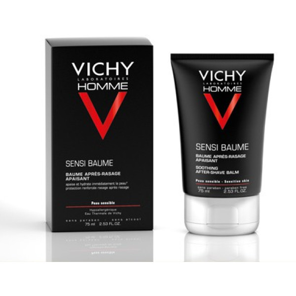 VICHY HOMME SENSI BAUME BÁLSAMO AFTER SHAVE PELE SENSÍVEL 75ML