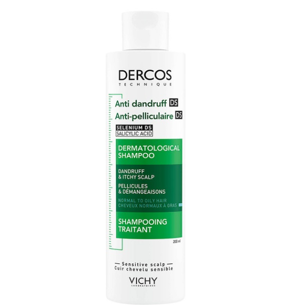 VICHY DERCOS CHAMPÔ TRATAMENTO ANTICASPA CABELOS NORMAIS A OLEOSOS 200ML