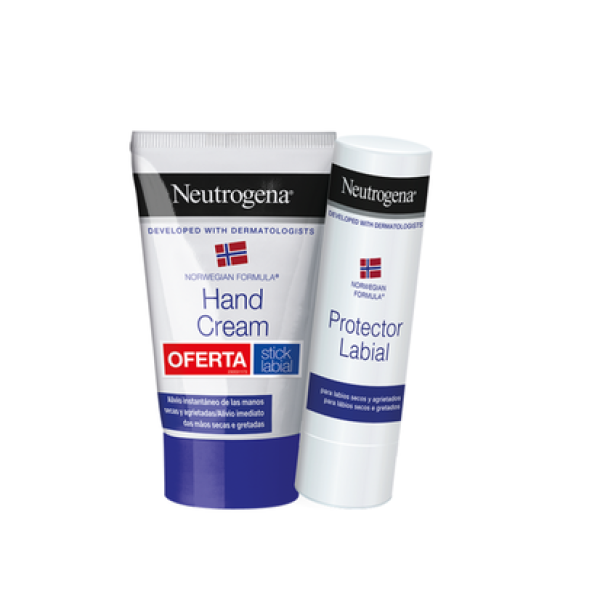 NEUTROGENA FÓRMULA NORUEGUESA MÃOS PROMO CREME CONCENTRADO + STICK LABIAL