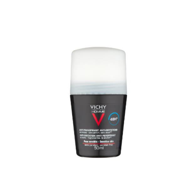 VICHY HOMME DESODORIZANTE PELE SENSÍVEL 48H ROLL-ON 50ML