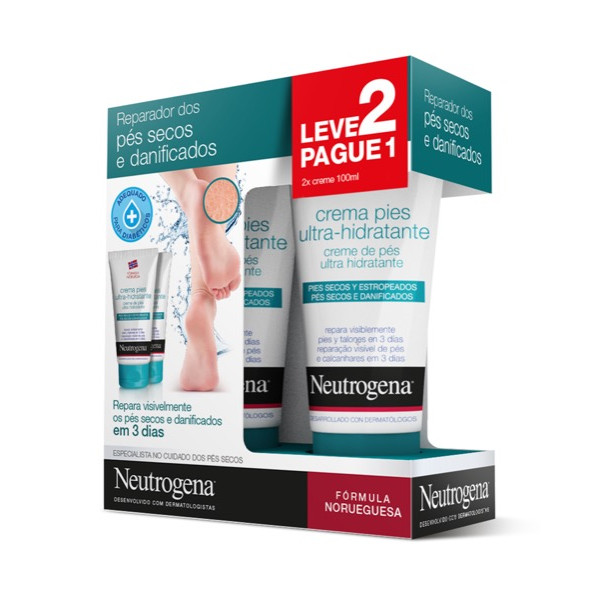 NEUTROGENA FÓRMULA NORUEGUESA CREME PÉS ULTRA-HIDRATANTE 2x100ml