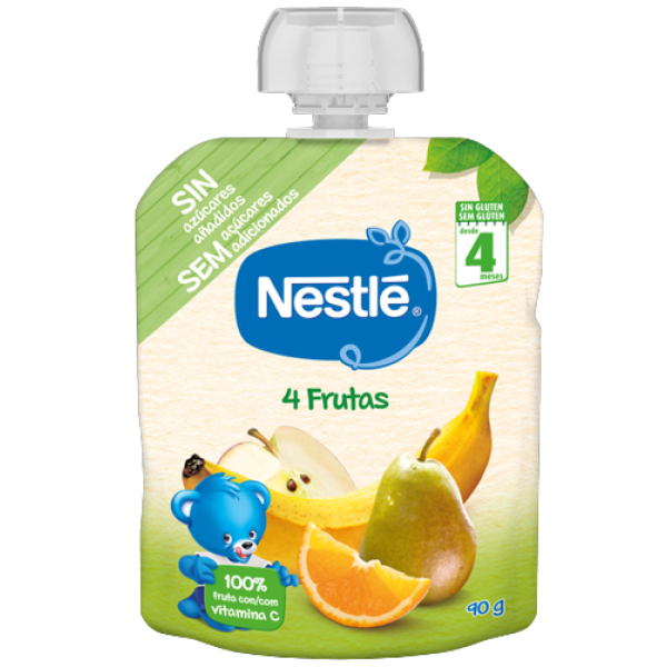 Nestle 4Frutas 90G 4M+