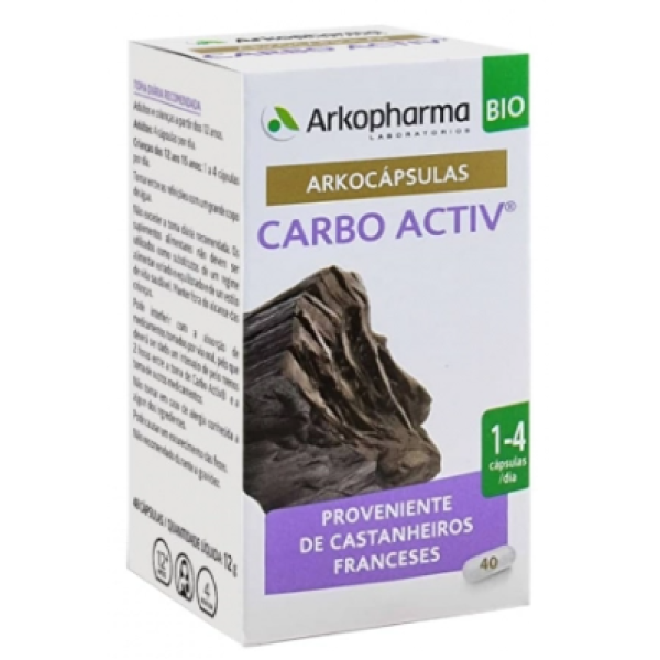 Arkocapsulas Carbo Activ Bio Caps X40,   cáps(s)