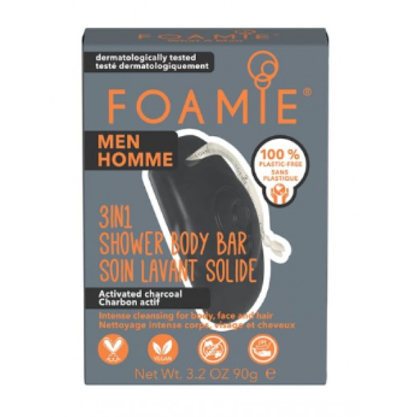 Foamie Men Bar 3Em1 Carvao Ativado 90G