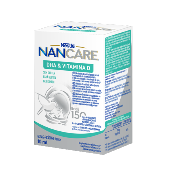 Nancare DHA Vit D Gts 10ml,   sol oral gta