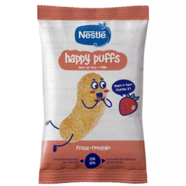 Nestlé Happy Puffs Morango 28g 12m+