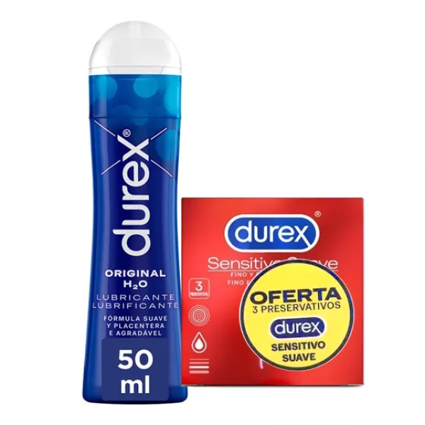 Durex Orig Lub50Ml+Of Durex Sens PresX3