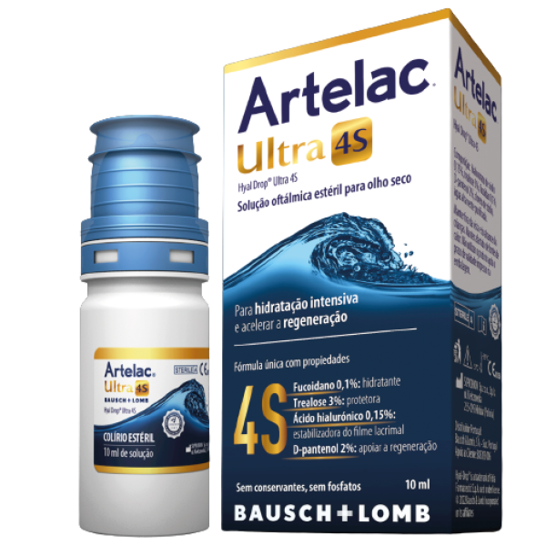 Artelac Ultra 4S Colírio Olho Seco 10ml,  