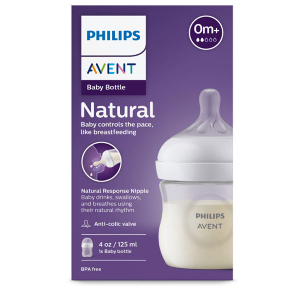 Philips Avent Bib Nat Response 125ml,  