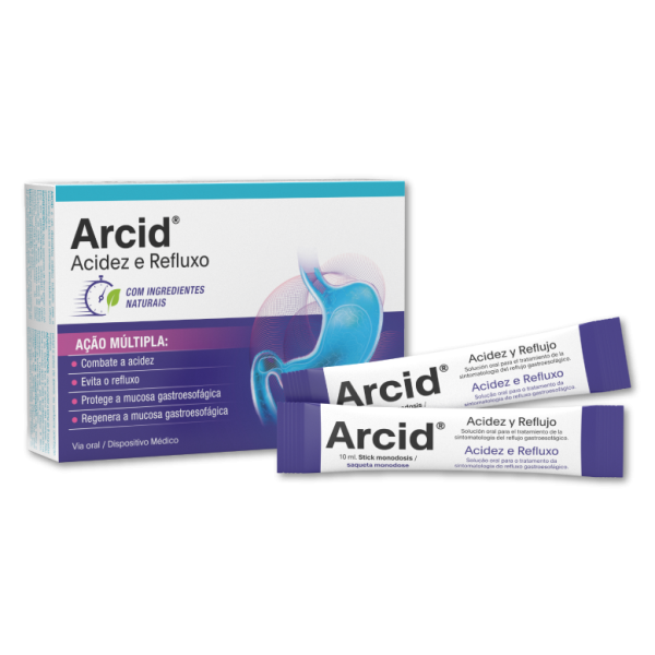 Arcid Solução Oral Saq 10ml X12