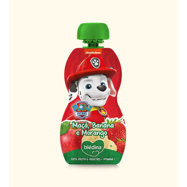 Bledina Patrulha Pata Maçã/Ban/Mor 100g,