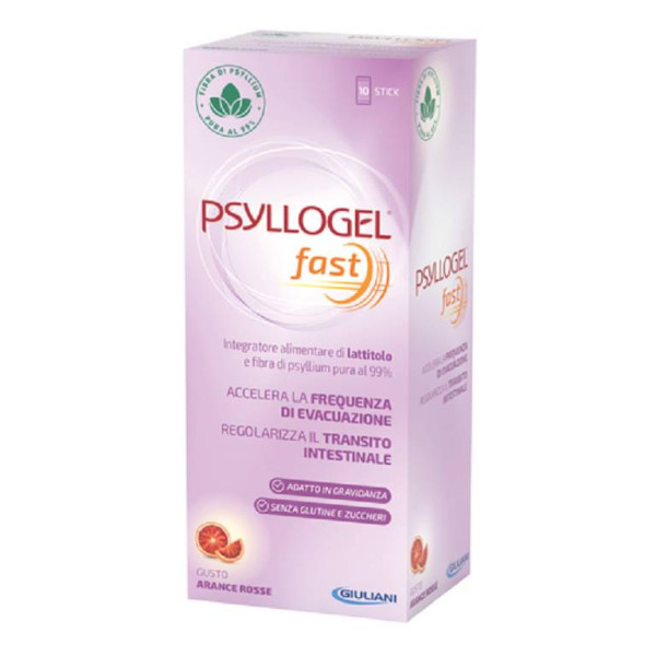 Psyllogel Fast Lar Sanguínea Sticks X10,   sol oral saq